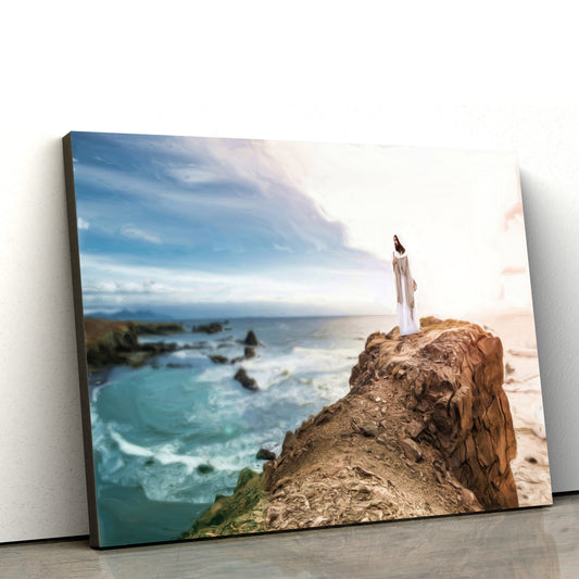The Rock Canvas Picture - Jesus Canvas Wall Art - Christian Wall Art