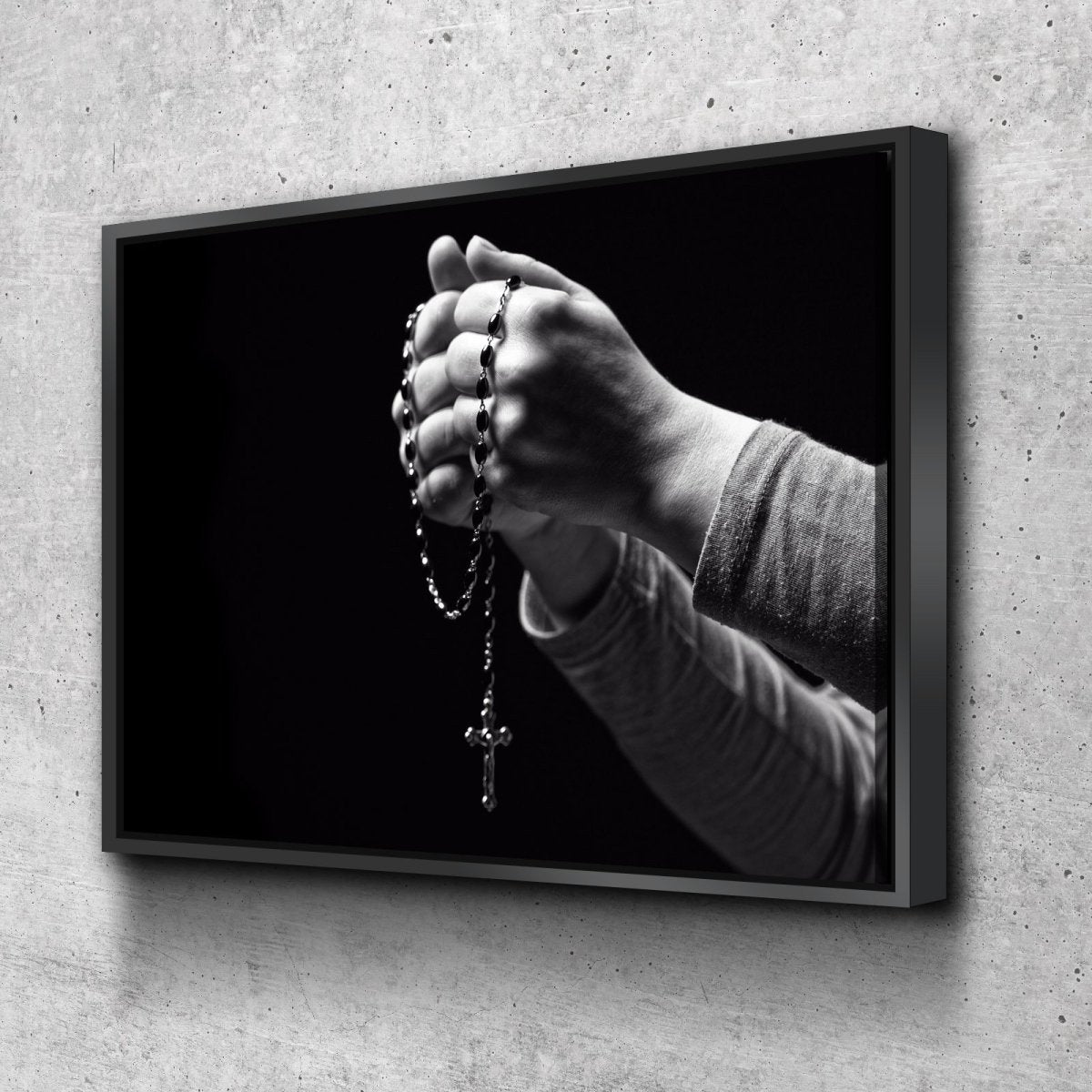 The Rosary Prayer Canvas - Christian Canvas Wall Art