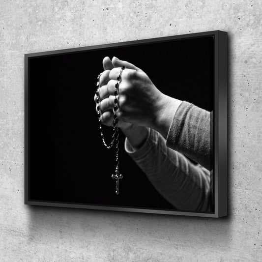 The Rosary Prayer Canvas - Christian Canvas Wall Art