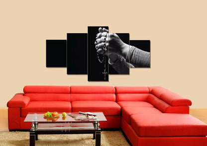 The Rosary Prayer Canvas - Christian Canvas Wall Art