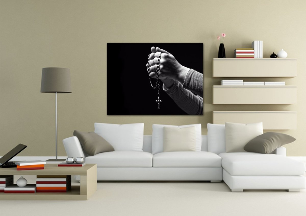 The Rosary Prayer Canvas - Christian Canvas Wall Art