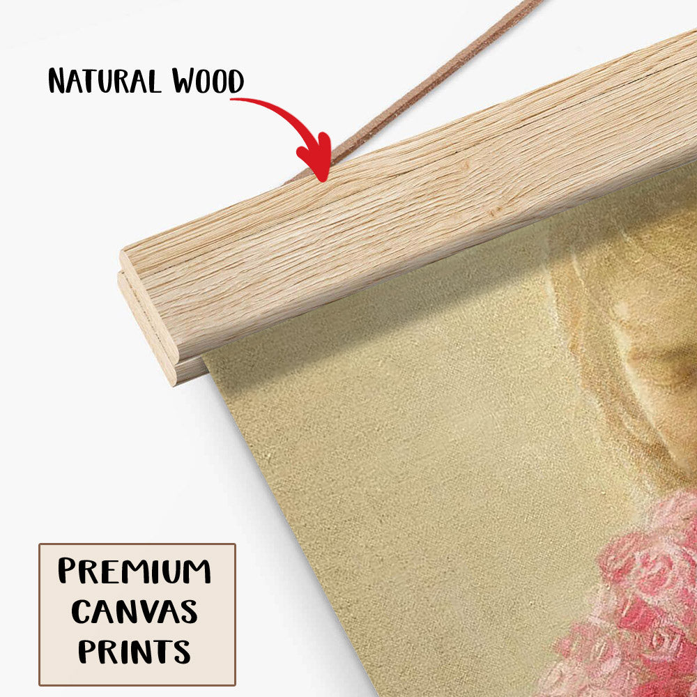 The Rose Of Sharon Hanging Canvas Wall Art - Jesus Picture - Jesus Portrait Canvas - Religious Canvas