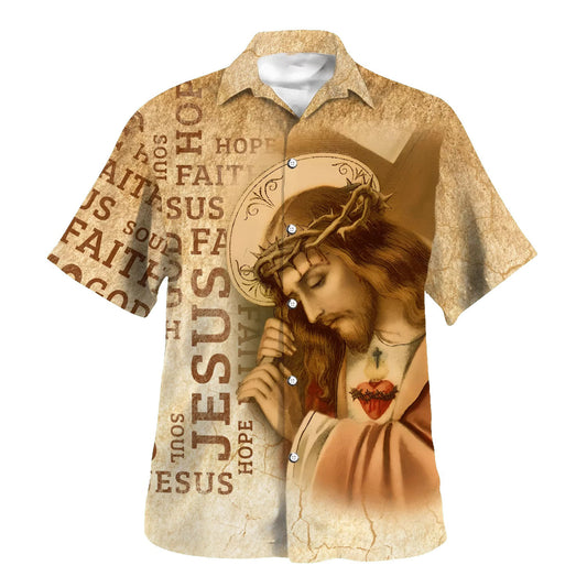 The Sacred Heart Of Jesus Hawaiian Shirts For Men & Women - Christian Hawaiian Shirt - Hawaiian Summer Shirts
