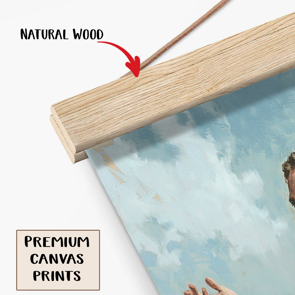 The Sermon On The Mount Hanging Canvas Wall Art - Jesus Picture - Jesus Portrait Canvas - Religious Canvas