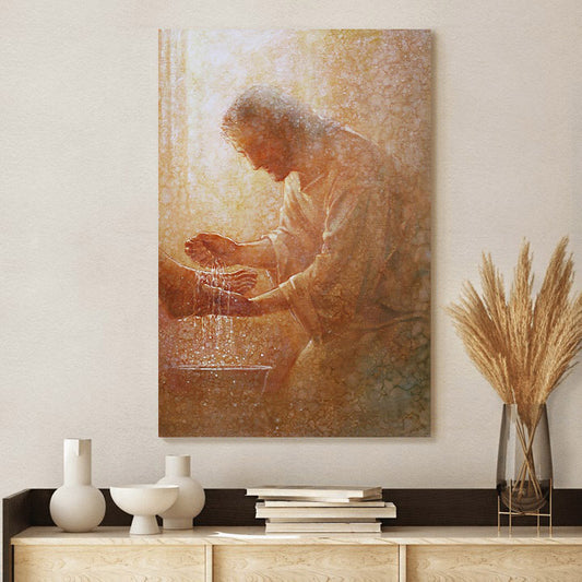 The Servant Canvas Wall Art - Jesus Picture - Jesus Portrait Canvas