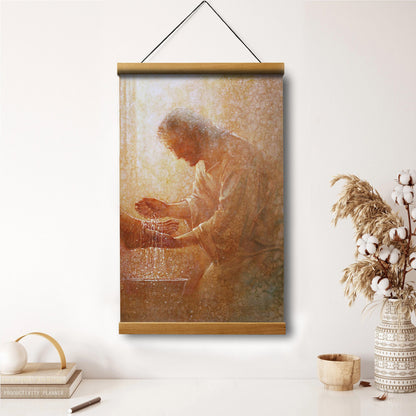 The Servant Hanging Canvas Wall Art - Jesus Picture - Jesus Portrait Canvas - Religious Canvas
