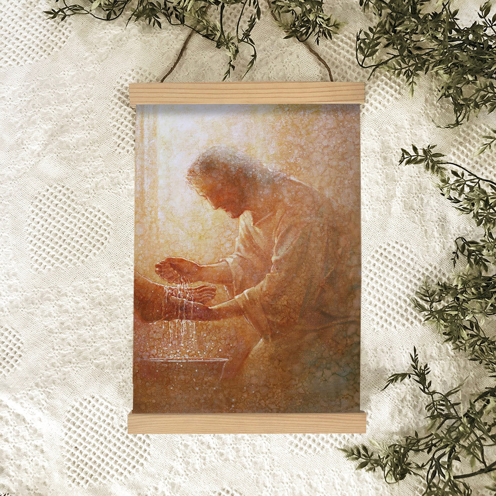 The Servant Hanging Canvas Wall Art - Jesus Picture - Jesus Portrait Canvas - Religious Canvas