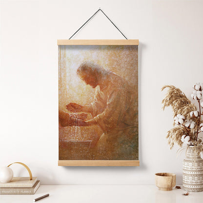 The Servant Hanging Canvas Wall Art - Jesus Picture - Jesus Portrait Canvas - Religious Canvas