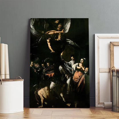 The Seven Works Of Mercy  Canvas Wall Art - Jesus Canvas Pictures - Christian Wall Art
