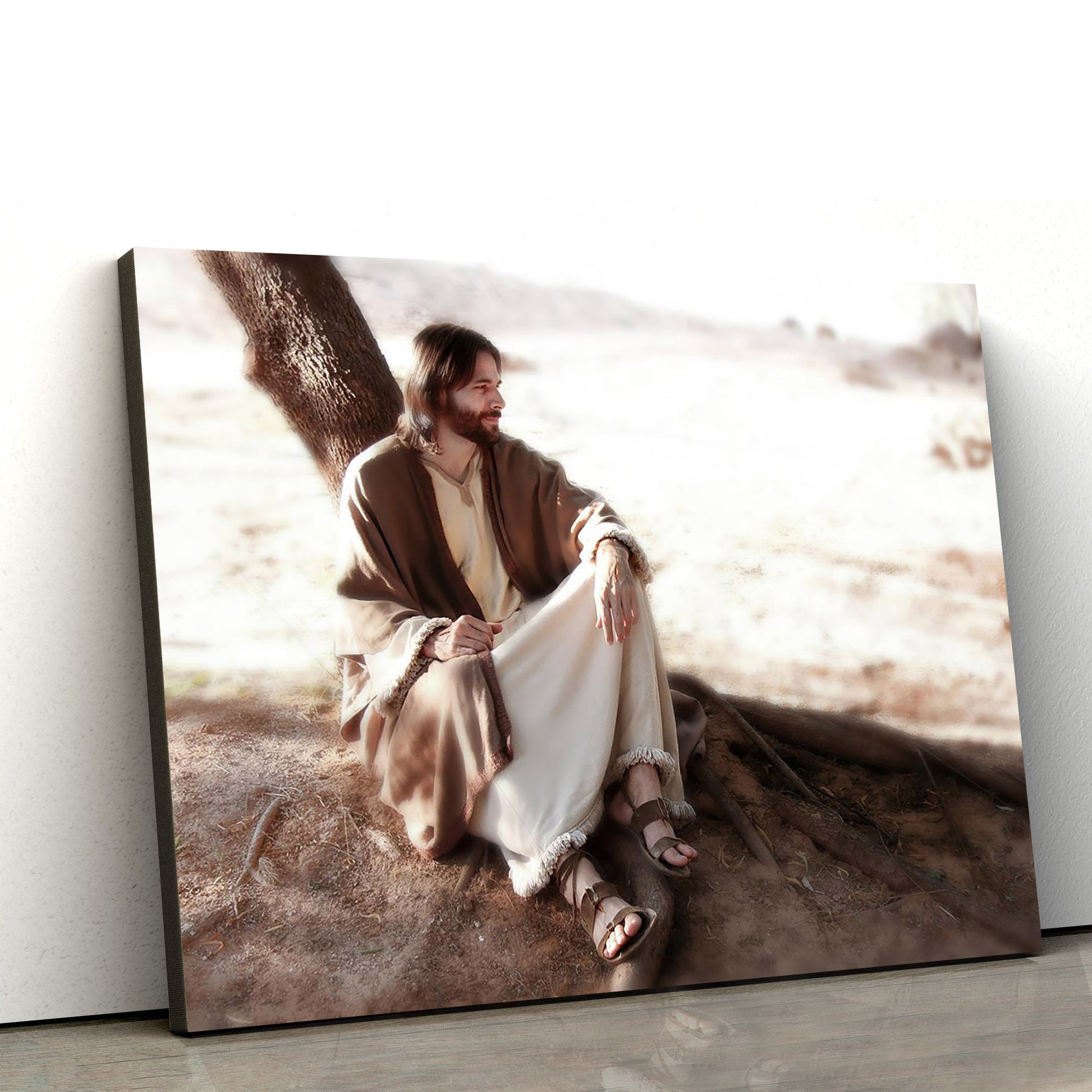 The Solitude Of Christ Canvas Wall Art - Jesus Picture - Christian Wall Decor