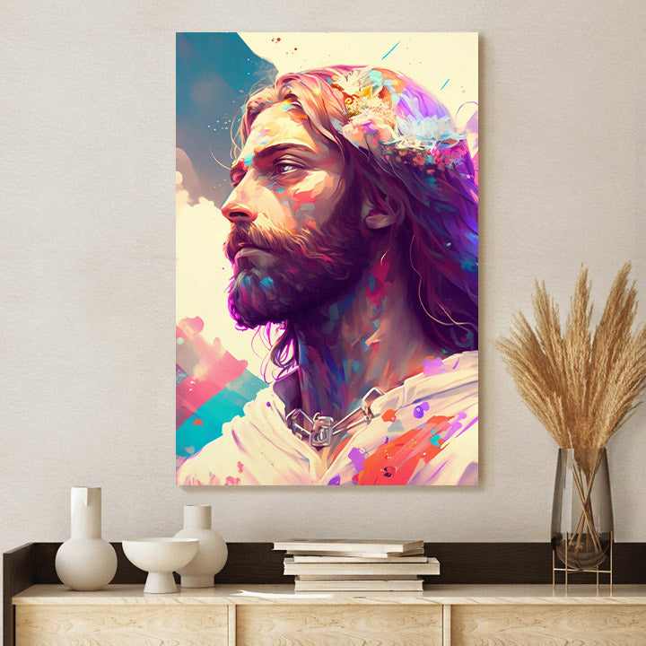 The Son Of God Portrait Of Jesus Christ 2 - Jesus Canvas Art - Christian Wall Art