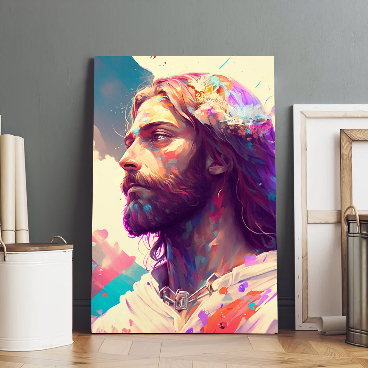 The Son Of God Portrait Of Jesus Christ 2 - Jesus Canvas Art - Christian Wall Art