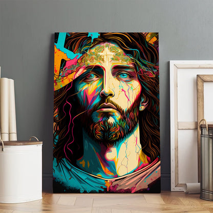The Son Of God Portrait Of Jesus Christ 3 - Jesus Canvas Art - Christian Wall Art