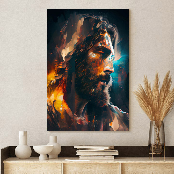 The Son Of God Portrait Of Jesus Christ 6 - Jesus Canvas Art - Christian Wall Art