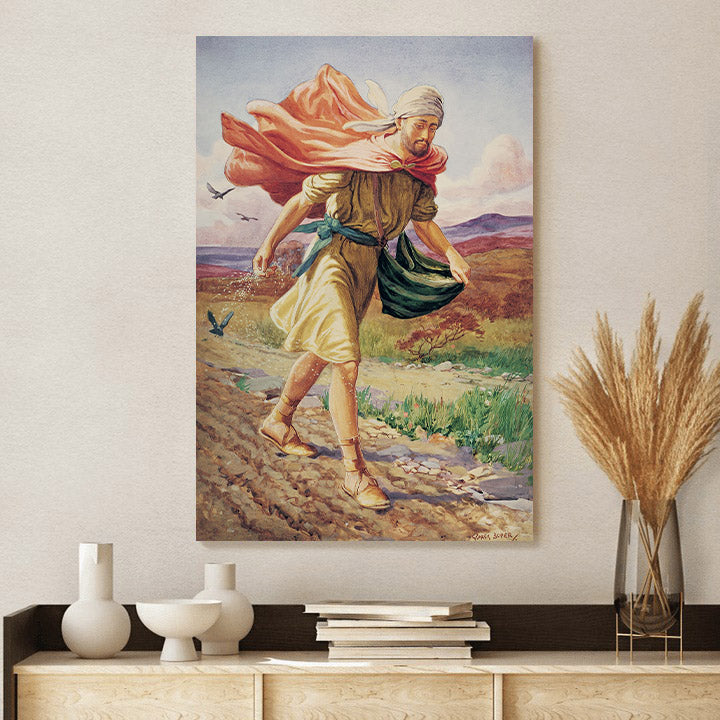 The Sower Canvas Pictures - Religious Wall Art Canvas - Christian Paintings For Home