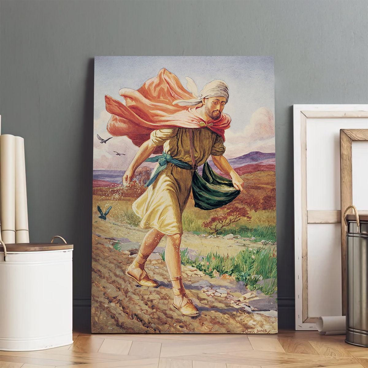 The Sower Canvas Pictures - Religious Wall Art Canvas - Christian Paintings For Home