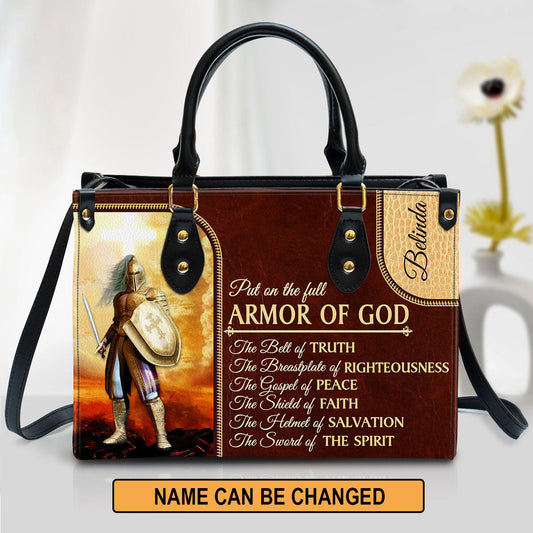 The Sword Of The Spirit Personalized Christian Leather Bag For Women - Religious Gifts For Women