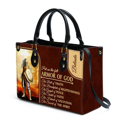 The Sword Of The Spirit Personalized Christian Leather Bag For Women - Religious Gifts For Women