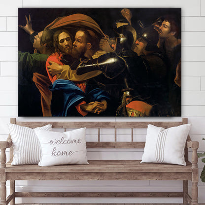 The Taking Of Christ Canvas Pictures - Jesus Canvas Pictures - Christian Wall Art
