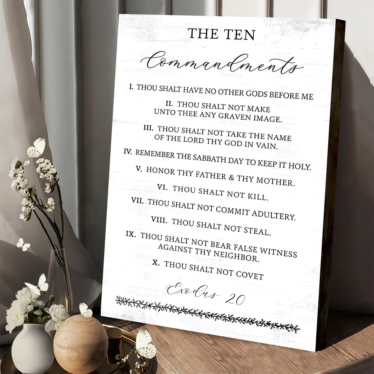 The Ten Commandments Canvas Posters - Christian Wall Art - Ciaocustom