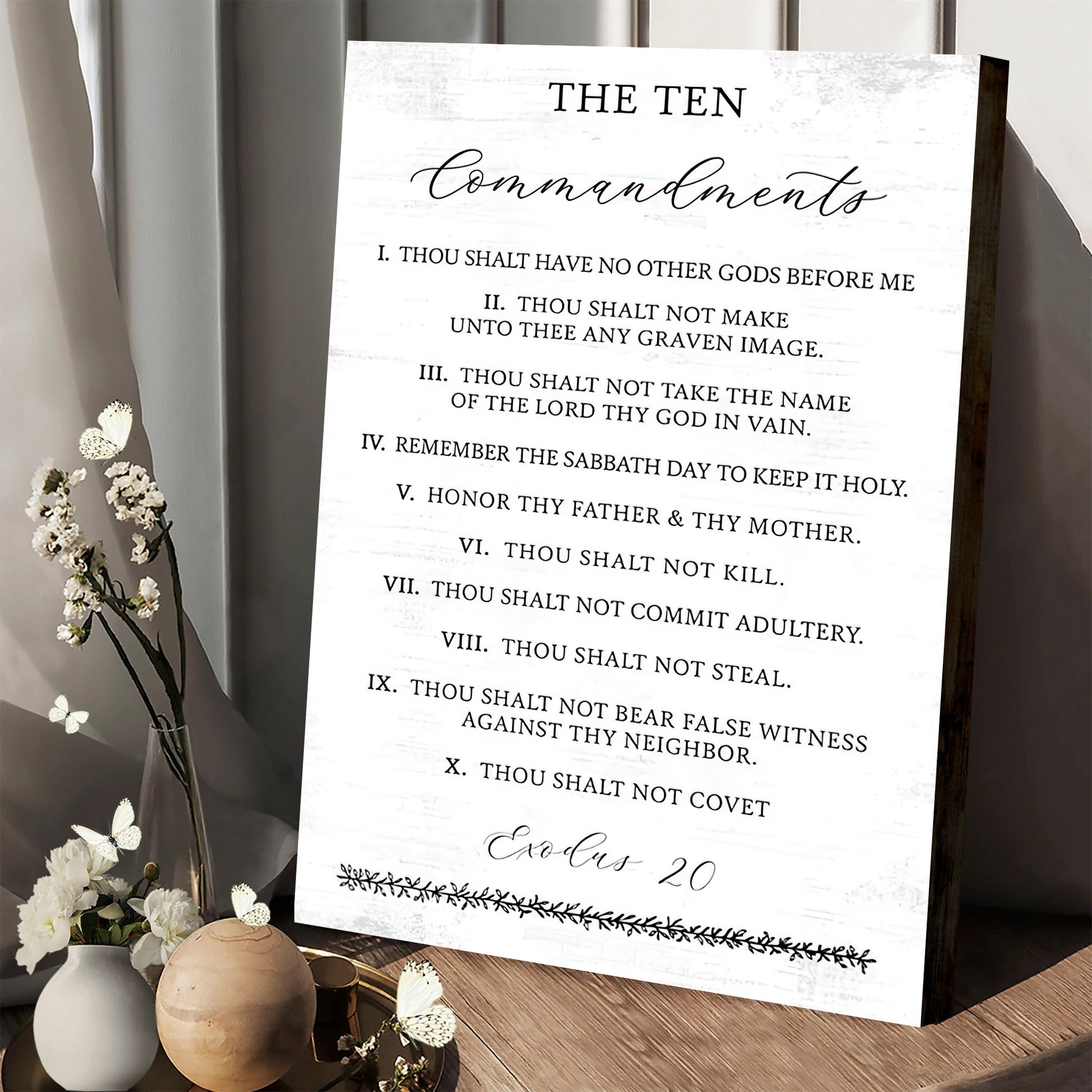 The Ten Commandments Canvas Posters - Christian Wall Art - Ciaocustom