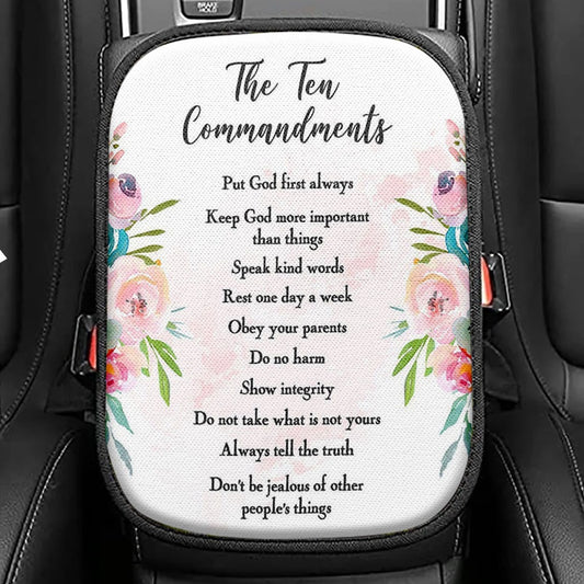 The Ten Commandments Seat Box Cover