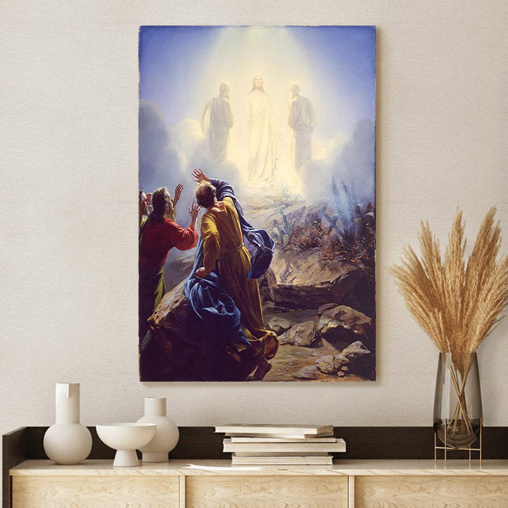 The Transfiguration Of Christ Canvas Wall Art - Christan Wall Decor