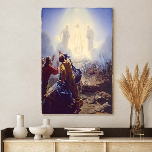 The Transfiguration Of Christ Canvas Wall Art - Christan Wall Decor