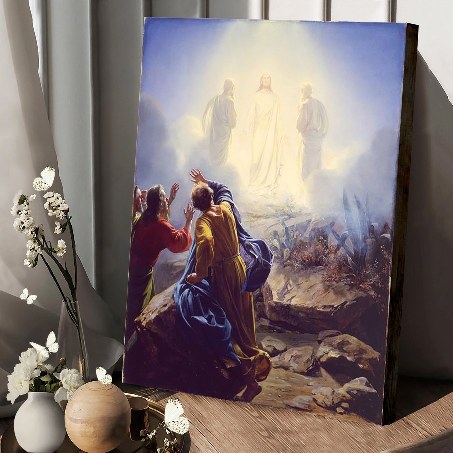 The Transfiguration Of Christ Canvas Wall Art - Christan Wall Decor