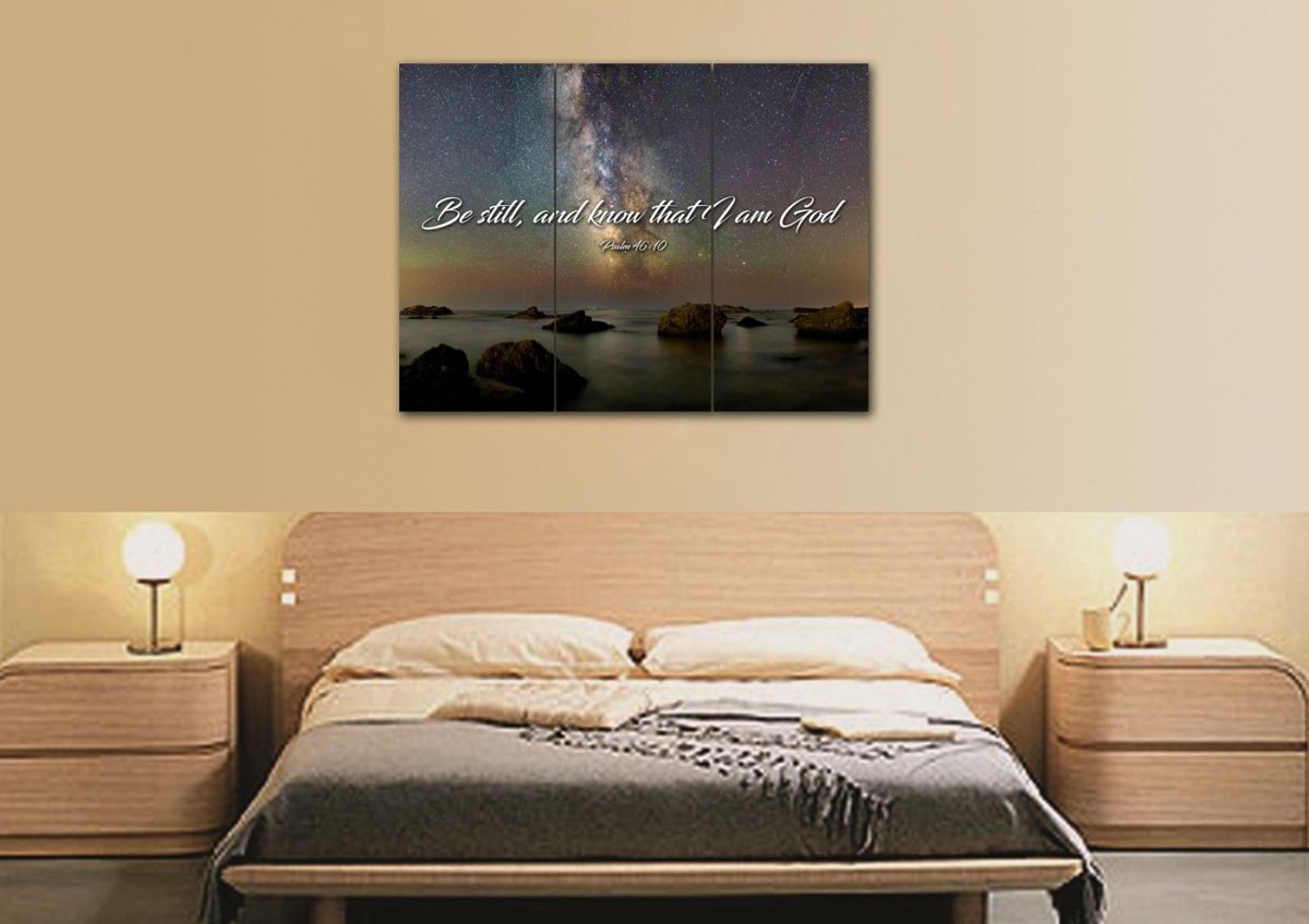 The Universe Be Still Wall Art - Christian Canvas Wall Art