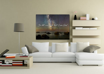 The Universe Be Still Wall Art - Christian Canvas Wall Art