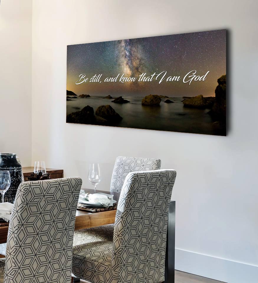 The Universe Be Still Wall Art - Christian Canvas Wall Art