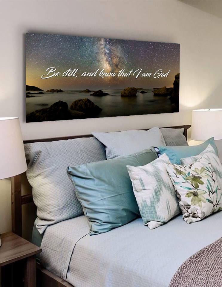 The Universe Be Still Wall Art - Christian Canvas Wall Art