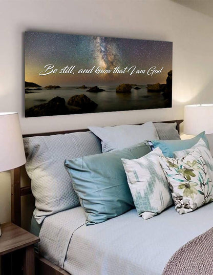 The Universe Be Still Wall Art - Christian Canvas Wall Art