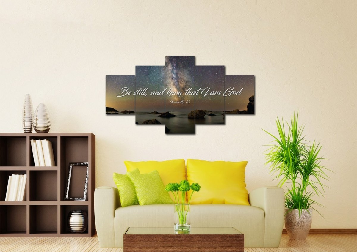 The Universe Be Still Wall Art - Christian Canvas Wall Art