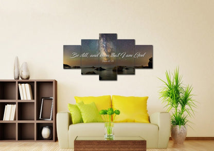 The Universe Be Still Wall Art - Christian Canvas Wall Art
