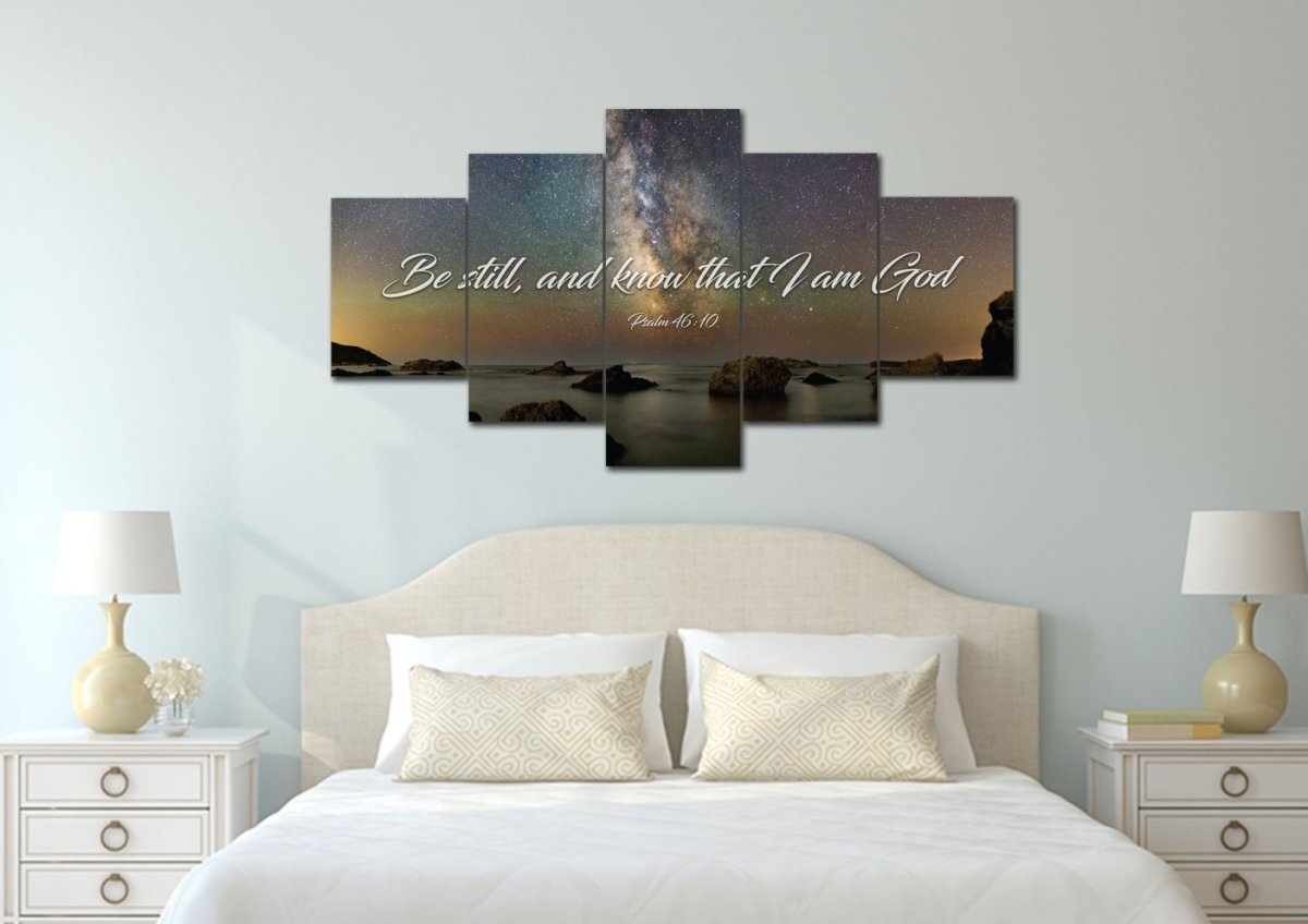 The Universe Be Still Wall Art - Christian Canvas Wall Art