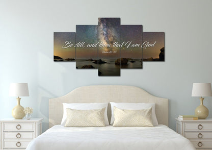 The Universe Be Still Wall Art - Christian Canvas Wall Art