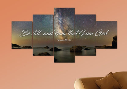 The Universe Be Still Wall Art - Christian Canvas Wall Art