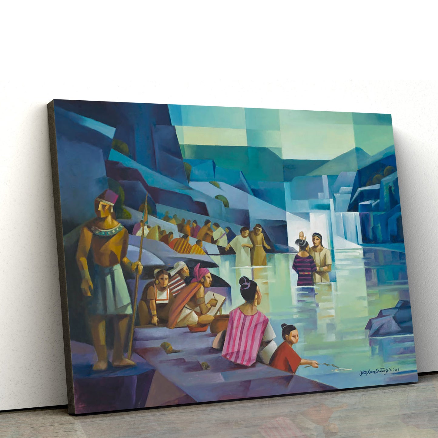 The Waters Of Mormon  Canvas Pictures - Jesus Christ Canvas - Christian Wall Art