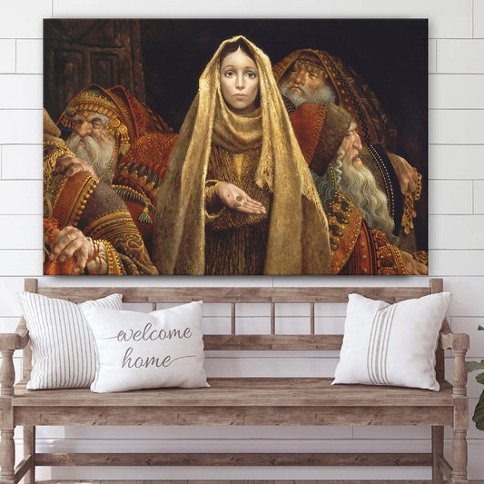 The Widow's Mite Canvas Wall Art - Gift For Mom
