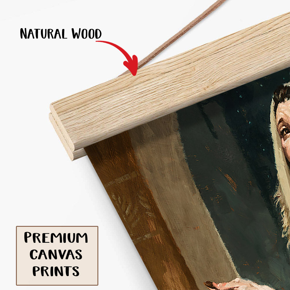 The Widow's Mite Hanging Canvas Wall Art - Christan Wall Decor - Religious Canvas