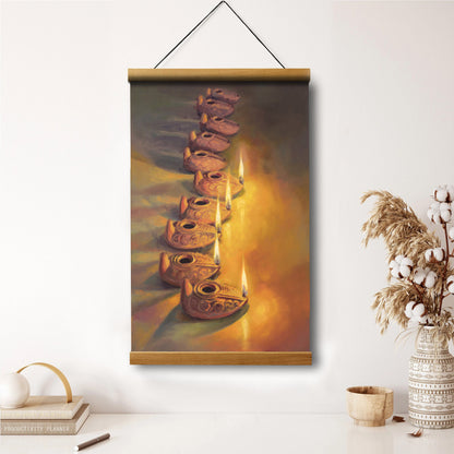 The Wise And The Foolish Hanging Canvas Wall Art - Religious Canvas