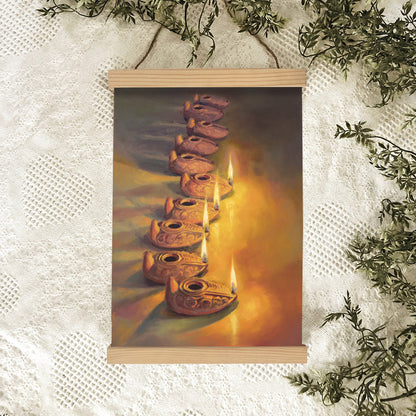 The Wise And The Foolish Hanging Canvas Wall Art - Religious Canvas