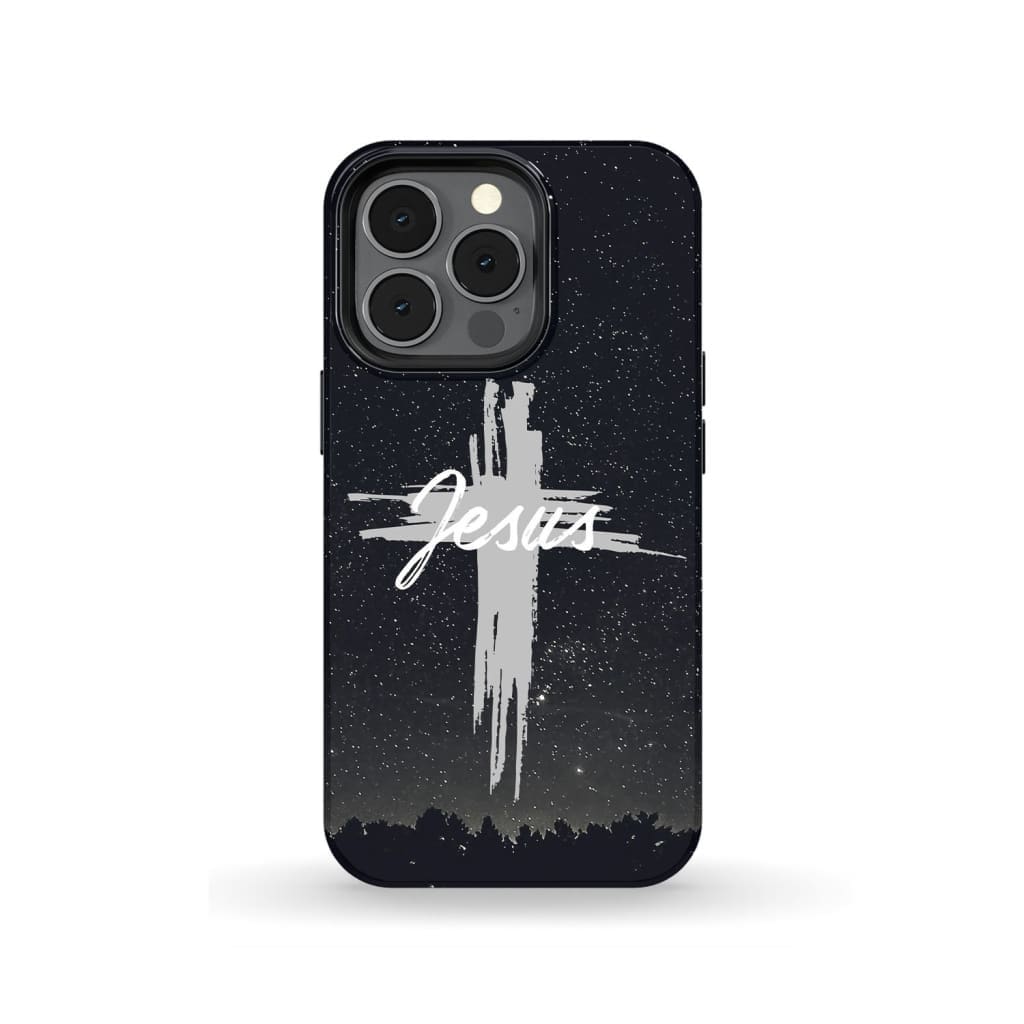 The Word Jesus In Cross Christian Phone Case Jesus Phone Cases - Scripture Phone Cases - Iphone Cases Christian