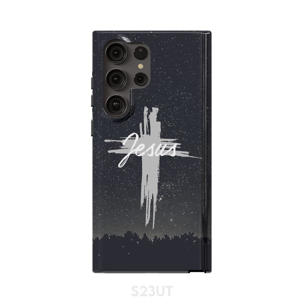 The Word Jesus In Cross Christian Phone Case Jesus Phone Cases - Scripture Phone Cases - Iphone Cases Christian