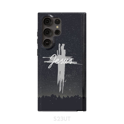 The Word Jesus In Cross Christian Phone Case Jesus Phone Cases - Scripture Phone Cases - Iphone Cases Christian