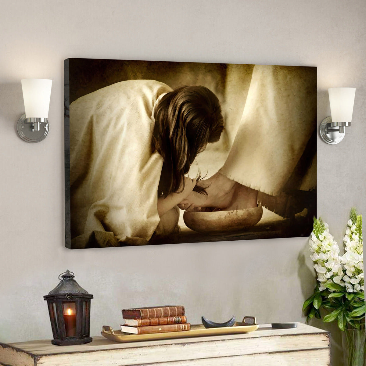 Then Took Mary - Jesus Wall Pictures - Jesus Canvas Painting - Jesus Poster - Jesus Canvas - Christian Gift - Ciaocustom