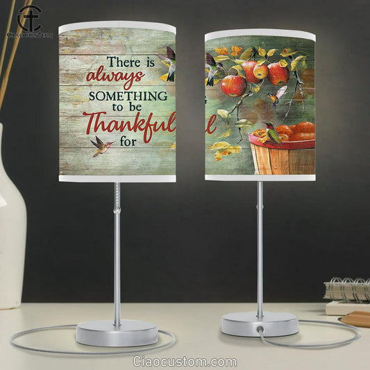 There Is Always Something To Be Thankful For Apple Tree Hummingbird Table Lamp For Bedroom - Religious Room Decor