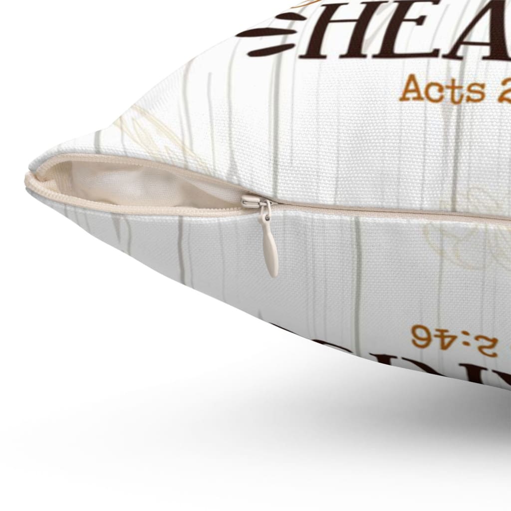 They Broke Bread In Their Homes Acts 246 Niv Bible Verse Pillow